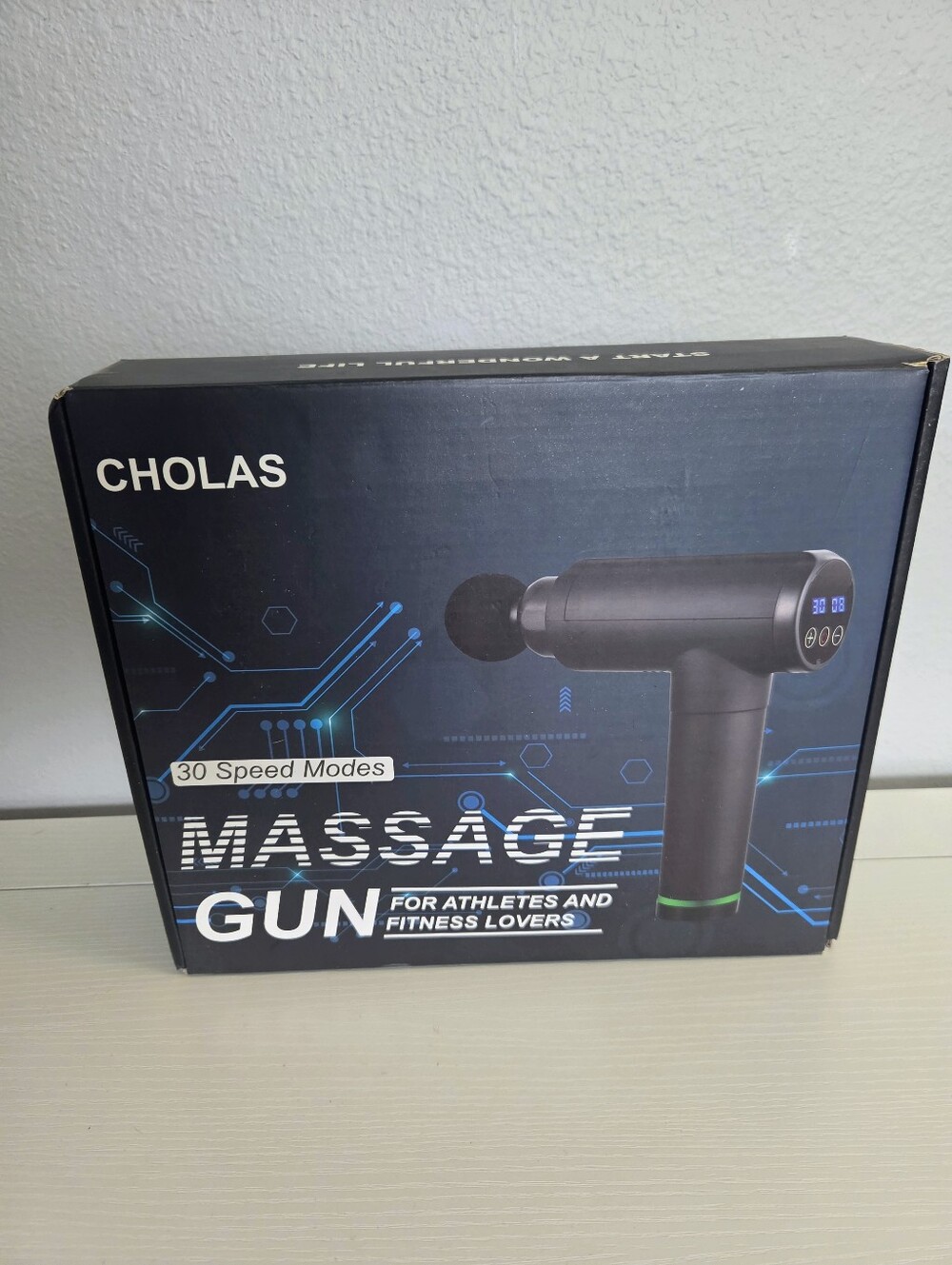 CHOLAS 30-Speed Massage Gun – New/Open Box